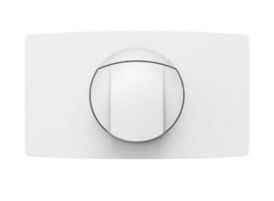 FixTheBog (16.021.01.0000) Sanit Push Plate L Start/stop White For Concealed Cisterns With Big Access Opening Start Stop from B&Q