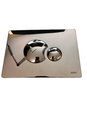 Fixthebog™ Multiflush Eclipse Cable Plate Chrome Badged Sanit from B&Q