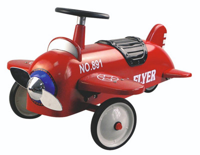  - Goki Ride-On Aeroplane Classic StyleRed