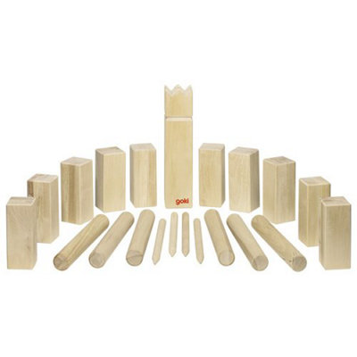 Goki Kubb Viking Chess Game In Cotton Bag from B&Q