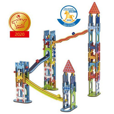 Goki Wooden Ball Track Marble Run Construction Set from B&Q