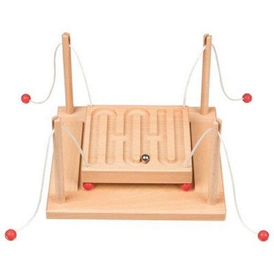 Goki Wooden Childrens Ball Game Parkour Skill Activity Set Board Game Play Toy from B&Q