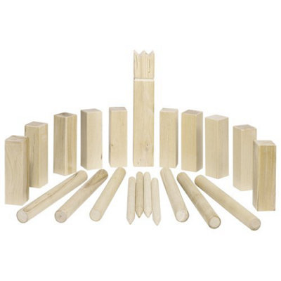 Goki Kubb Viking Chess Game In Cotton BagMedium Size from B&Q