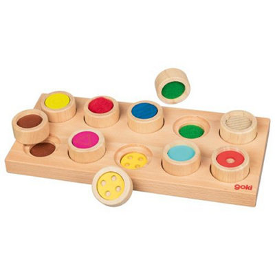 Goki Feel-A-Pair Memory Wooden Puzzle Matching Game from B&Q
