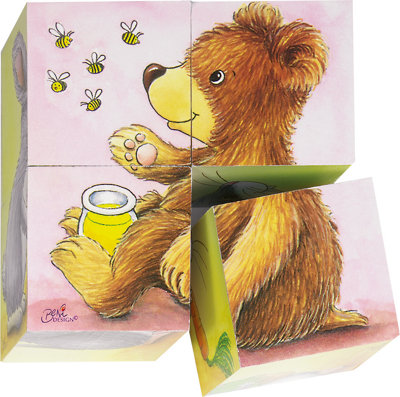 Goki Baby Animals Puzzle Cubes from B&Q