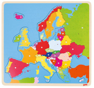 Goki Map Of Europe Wooden Puzzle from B&Q