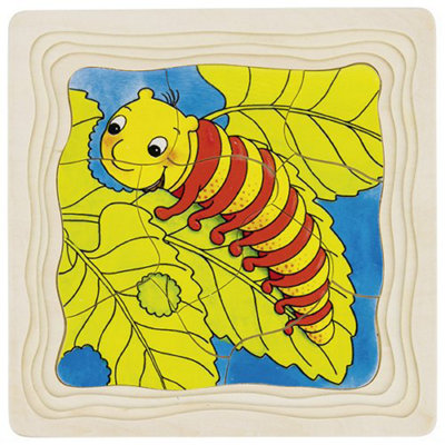 Goki Wooden Caterpillar To Butterfly Puzzle from B&Q