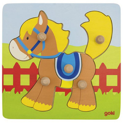 Goki Life-Out Wooden Horse Puzzle from B&Q