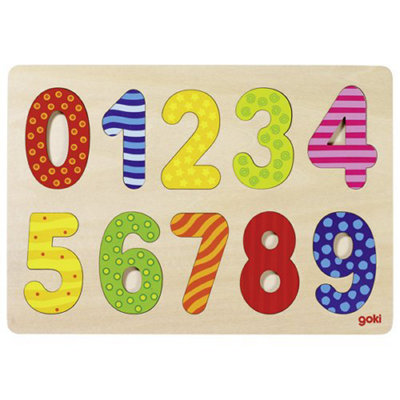 Goki Wooden Numbers Puzzle Toy from B&Q