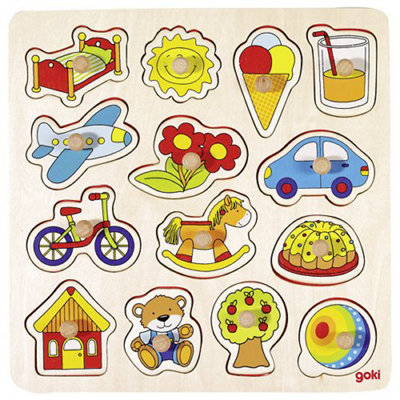 Goki Cream Lift Out Puzzle - Objects - Image 3