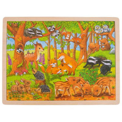 Goki Wooden Forset Puzzle48 Pieces from B&Q