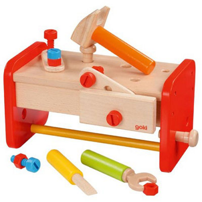 Goki Wooden Workbench W/ Tools Storage Box from B&Q
