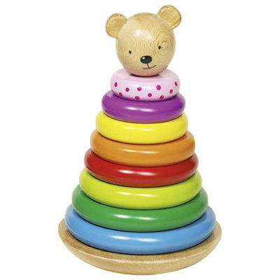 Goki Stacking Tumbling Bear Wooden Balance Game from B&Q