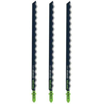 Festool 204345 Jigsaw Blades For Building Materials Insulation Pack Of 3 from B&Q