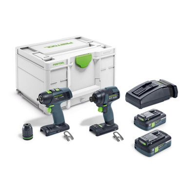 Festool Screwdriver And Drill Bit Set Tid 18 Hpc 4,0 I-Set T18 from B&Q
