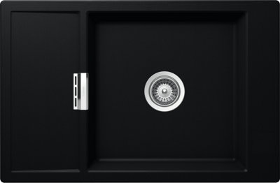 Schock Composite Granite Mono 1.0 Bowl & Small Drainer Puro Inset/undermount Kitchen SinkMond100Xspu from B&Q