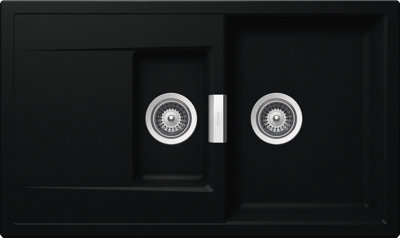 Schock Composite Granite Mono 1.5 Bowl & Drainer Puro Inset/undermount Kitchen SinkMond150Pu from B&Q