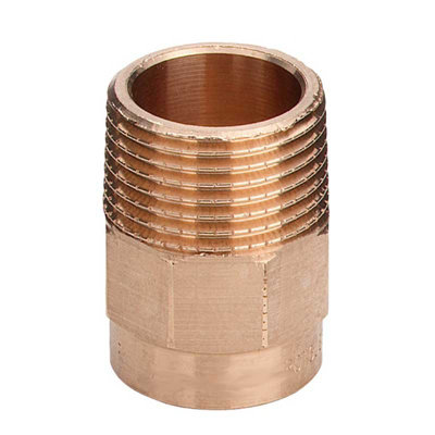 Brass Plumbing Fittings For Solder With Copper Pipes 15mm X 1/2Inch Inch Male Bsp from B&Q