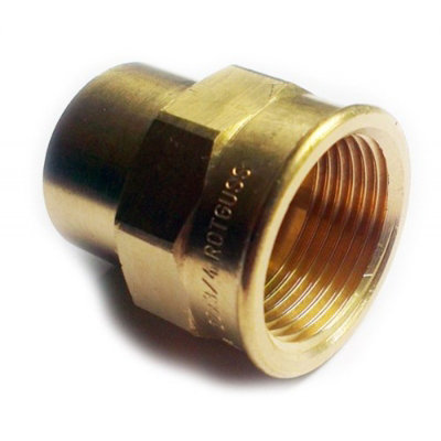 Brass Plumbing Fittings For Solder With Copper Pipes 18mm X 1/2Inch Inch Female Bsp from B&Q