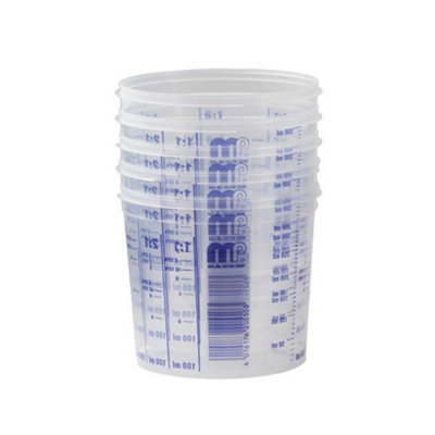 Mipa PaintsMp 385Ml Clear Disposable Mixing Cups For Paints And Liquids Pack Of 200 from B&Q