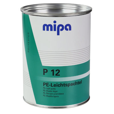 Mipa PaintsP12 Light Weight Filler With Hardener (3Lt)Easy Sanding Automotive Putty For Metals & Fibreglass from B&Q