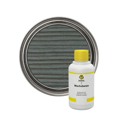 Mipa PaintsRosner R117 Grey-Blue Wax Stain 1 Litre For Wood Finishing from B&Q