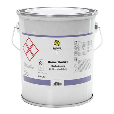 B&Q - Mipa PaintsRosner Rocket ClearcoatHigh Gloss Fast Drying 2K Multi-Layer Finish 5L