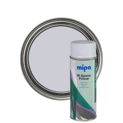 Mipa 1K Epoxy Primer Spray Light Grey 400Ml from B&Q