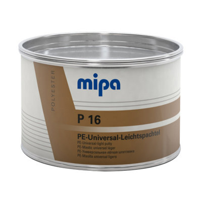 Mipa PaintsP16 Light Weight Universal Putty With Hardener (1Kg)Easy To Apply Beige Automotive Filler from B&Q