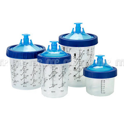 Mipa PaintsMp Pcs Mixing Pots 400MlComplete Set With Strainers And Lids For Painting from B&Q