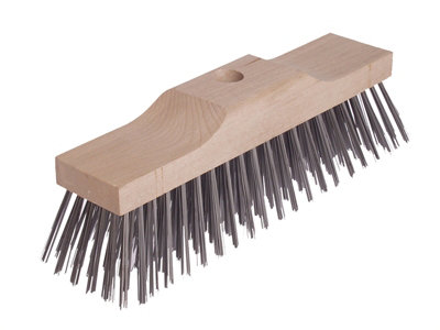 Lessmann 146.201.00 Broom Head Raised Wooden Stock 6 Row 300mm X 70mm Les146201 from B&Q