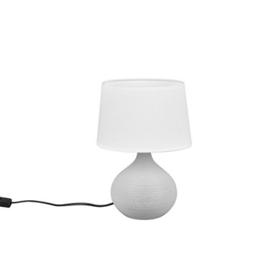 B&Q -  Luminosa Martin Modern Table Lamp With Round Tapered Shade CappucinoUk Stock