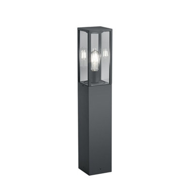 B&Q -  Luminosa Garonne Modern Outdoor Bollard Anthracite Ip44