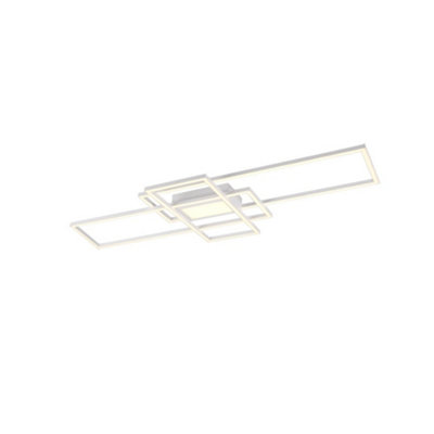 Luminosa Lighting Luminosa Irvine Modern 60W Led Semi Flush Light White Matt 3000-6500K Remote ControlUk Stock from B&Q