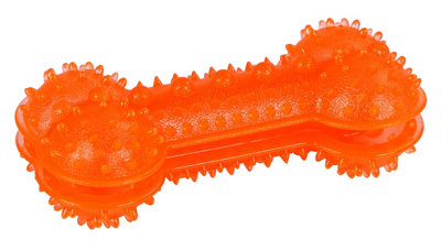 Kerbl Bone Toyfastic Can Be Filled With SnacksOrange 18X8X6Cm