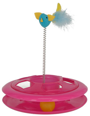 Kerbl Pink Speedy Wheel Cat Play Toy 26 Cm, 26Cm