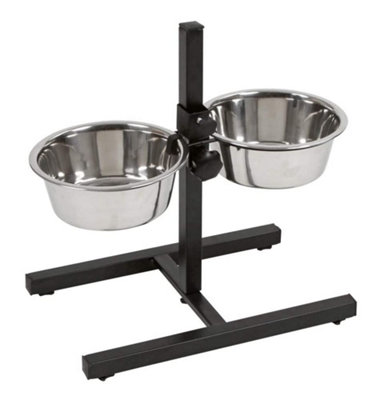 Kerbl Adjustable Pet Twin Feeder 2 X 2800 Ml from B&Q