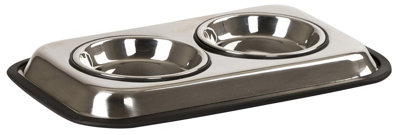 Kerbl Stainless Steel Bowl Duo 37X23X3Cm