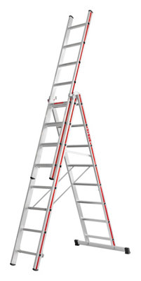 Hymer Red Line Combination Ladder3X8 Rung (5.43M)