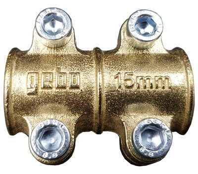 Gebo Copper Pipe 15mm Leak Repair Clamps Antileak Fittings Water Hole Leak Fix from B&Q
