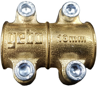 Gebo Copper Pipe 18mm Leak Repair Clamps Antileak Fittings Water Hole Leak Fix from B&Q
