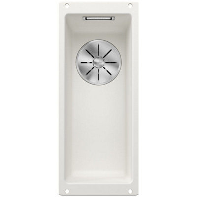 Blanco Subline 160-U (Ubd-523400) 0.5-Bowl Granite Undermount Kitchen SinkWhiteIncludes Waste Kit from B&Q