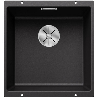 Blanco Subline 400-U 1.0 Bowl Granite Undermount SinkBlack (Waste Included) from B&Q