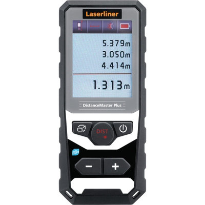 Draper Laserliner Distance Master Plus Laser Rangefinder100M from B&Q