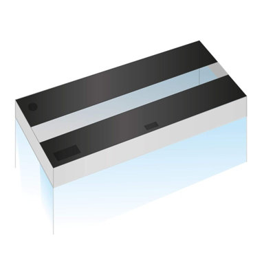 Juwel Flap Set Rio Replacement Aquarium Hood Covers 240 Black from B&Q