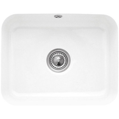 Villeroy-Boch Villeroy & Boch Cisterna 60C 1-Bowl Ceramic Undermount SinkWhite550 X 440 X 200 mm from B&Q