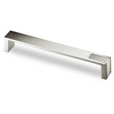 B&Q - Brushed Stainless Steel Kitchen Cabinet Handle Steel Detail  Door Drawer 192mm Centre Pack Of 4  Prodecor Intra