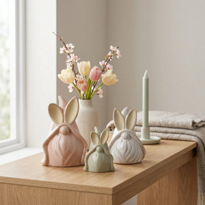 Garden Greatness Springtime Trio Rabbit Gonks Decoration from B&Q