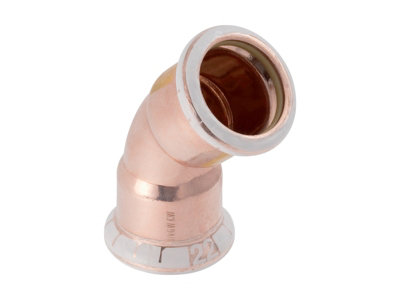 Geberit Mapress 34520 Copper Bend 45 Gas54mm from B&Q