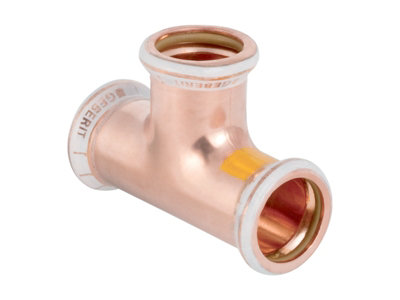 Geberit Mapress 34533 Copper Tpiece Equalgas 42mm from B&Q